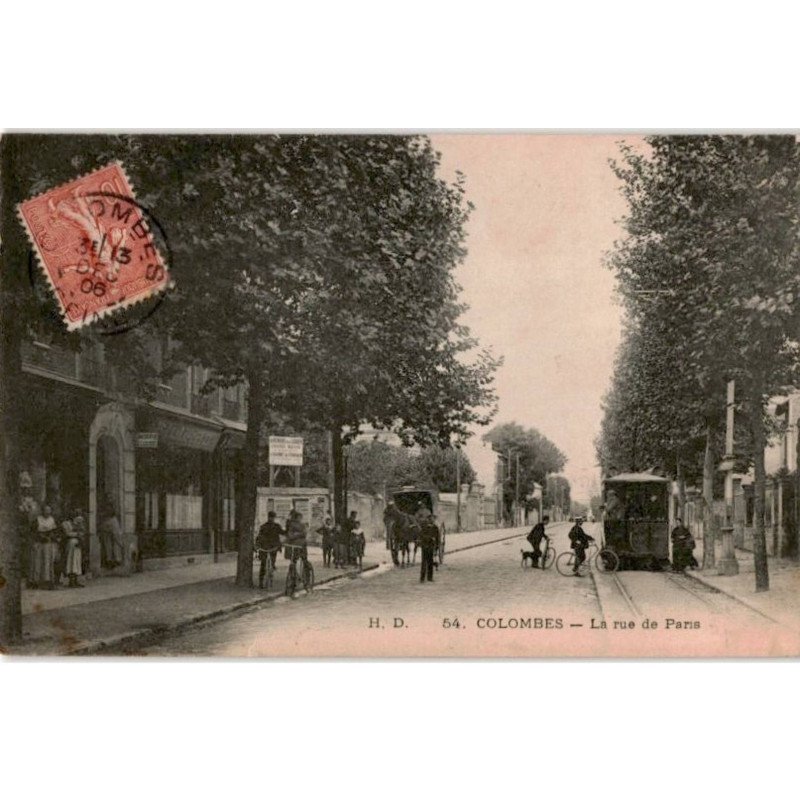 COLOMBES: la rue de paris - très bon état