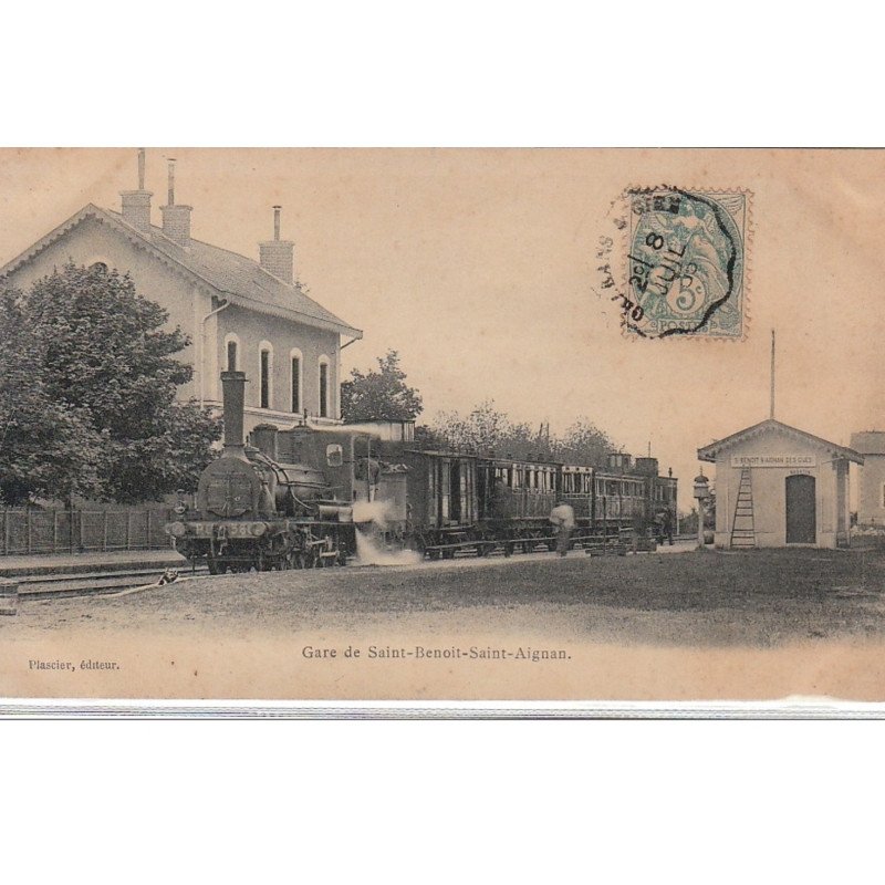 SAINT BENOIT- SAINT AIGNAN: La Gare - Très bon état