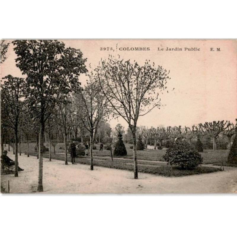 COLOMBES: le jardin public - très bon état