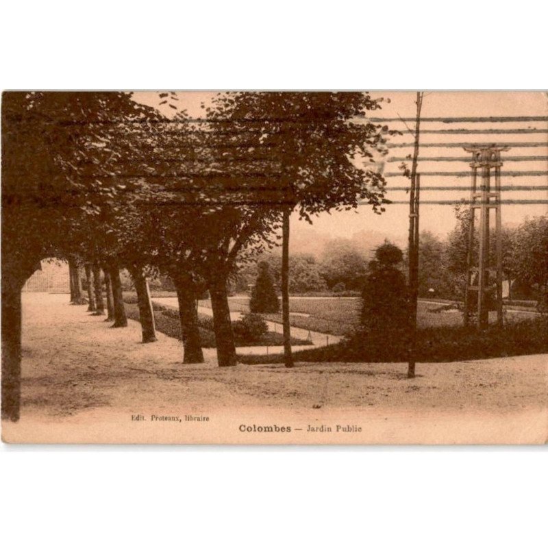 COLOMBES: jardin public - très bon état