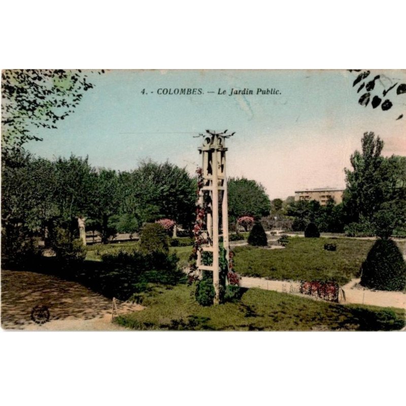 COLOMBES: le jardin public - très bon état