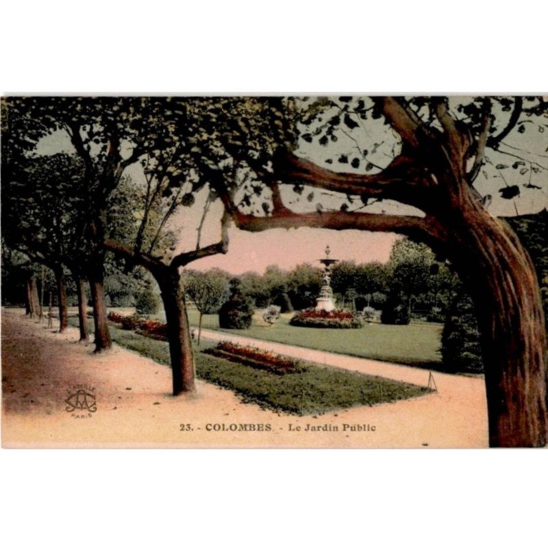 COLOMBES: le jardin public - très bon état