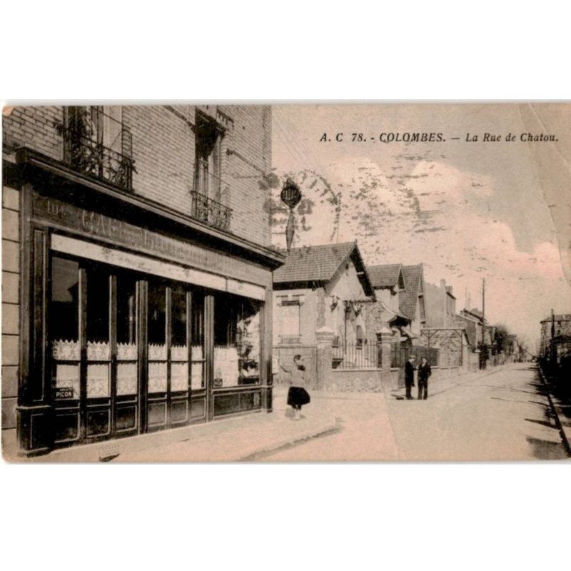 COLOMBES: la rue du chatou - état