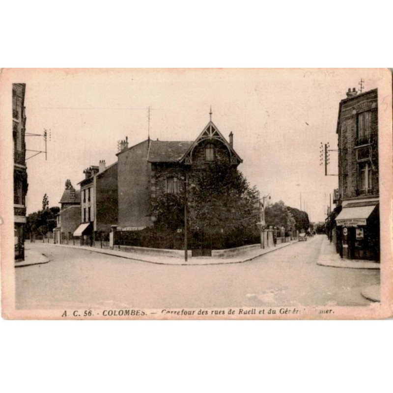 COLOMBES: carrefour des rues de rueil - état