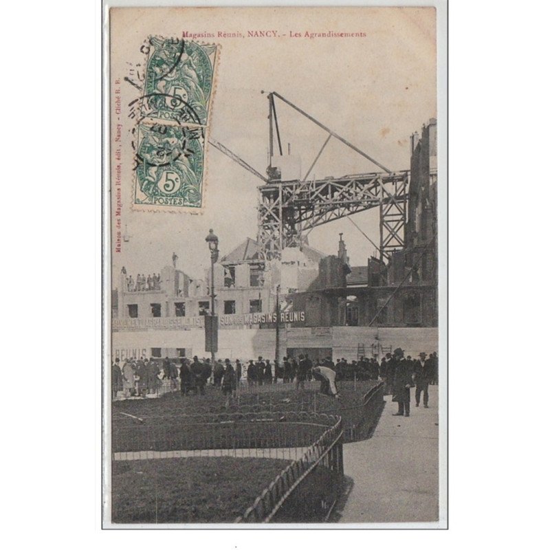 NANCY: Magasins Réunis - les agrandissements - Très bon état