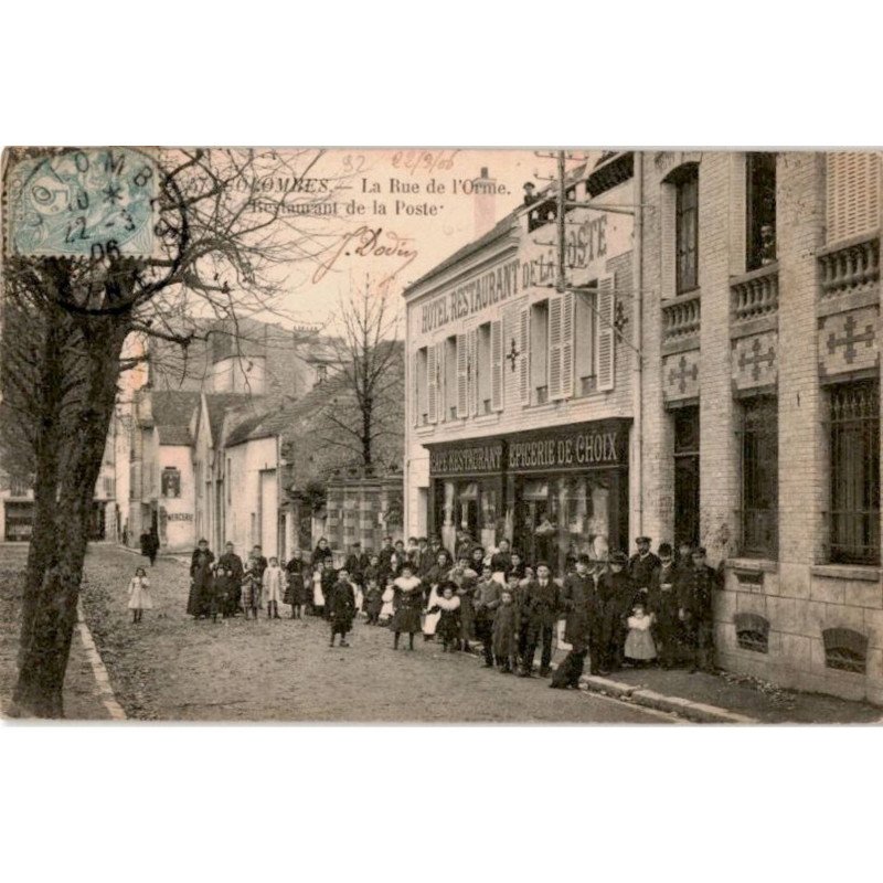 COLOMBES: la rue de l'ormes, restaurant de la poste - très bon état