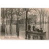 COLOMBES: inondations de 1910 entrée du stade et le boulevard valmy - état