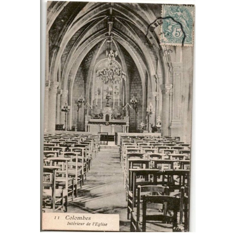 COLOMBES: intérieur de l'église - très bon état