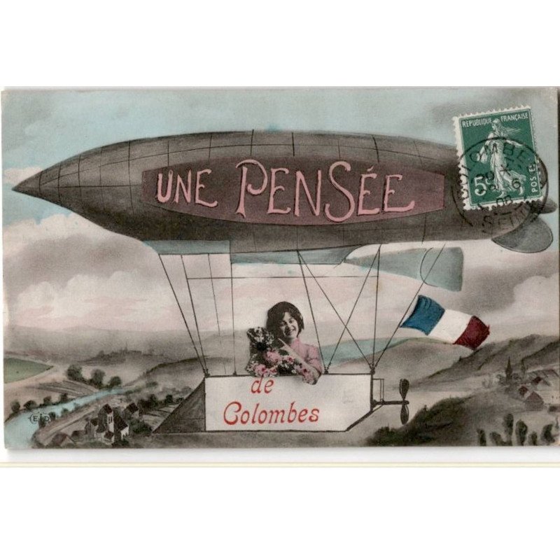 COLOMBES: une pensée de colombes - très bon état COLOMBES: une pensée de colombes - très bon état