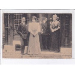 BIARRITZ: alphonse XIII et la princesse Ena de Battenberg - très bon état