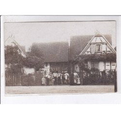 MERTZWEILERscène de village, personnages devant une maison, attelage boeufs - très bon état