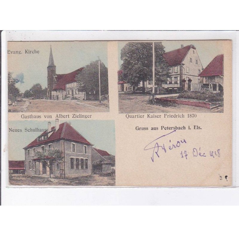 PETERSBACH: gasthaus von Albert Zielinger, quartier kaiser friedrich 1870 - très bon état