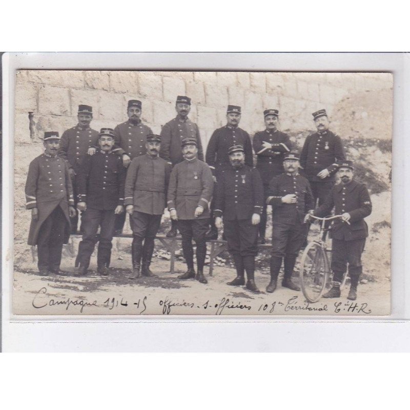 MODANE: officiers et NCO of the 108th territorial regiment - très bon état MODANE: officiers et NCO of the 108th territorial regiment - très bon état