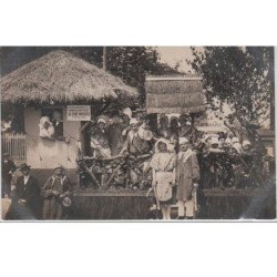 GOURNAY EN BRAY : CARTE PHOTO - Stand dégustation de cidre 1926 - Très bon état