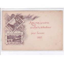 PARIS: avec mes sincères souhaits de bonheur pour l'année 1897 - très bon état