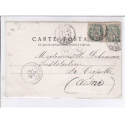 PARIS: jeunes fille prêt d'un monument, 2 rue du colisée, personnes avec chèvre - très bon état