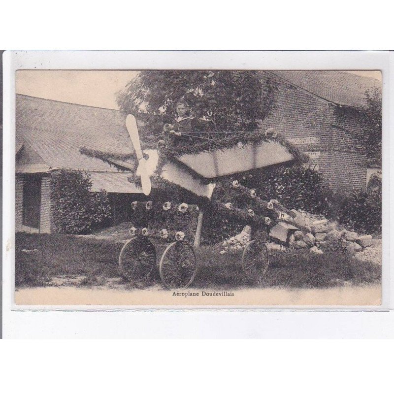 DOUDEVILLE: aéroplane doudevillais (avion - aviation - cavalcade) - très bon état