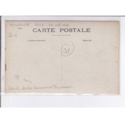 TOULOUSE: sous la neige, bords de la garonne à toulouse - très bon état