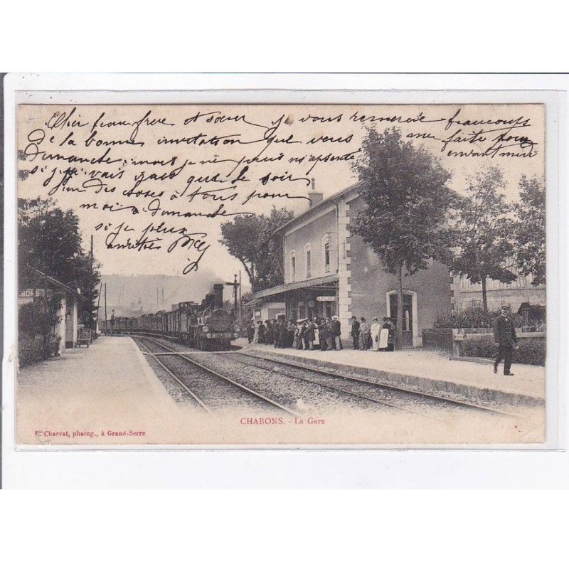 CHABONS: la gare - état