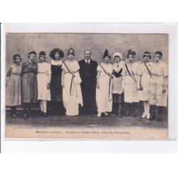 MORCENX: groupe de jeunes filles fêtes de l'armistice - très bon état