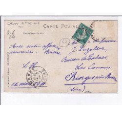 SAINT-ETIENNE: char des mineurs fête du 6 mars 1910 - très bon état