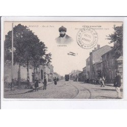 ROANNE: rue de paris, champel, fêtes d'aviation des 21 22 23 septembre 1912, cachet - très bon état