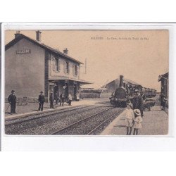 ALLEGRE: la gare, arrivée du train du puy - très bon état