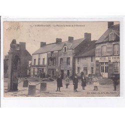 SAINT-DENIS-le-GAST: la place et la statue de saint-evremond - état