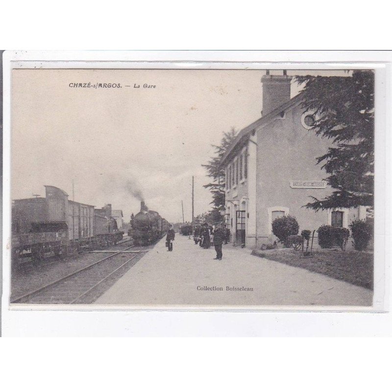 CHAZE-sur-ARGOS: la gare - très bon état