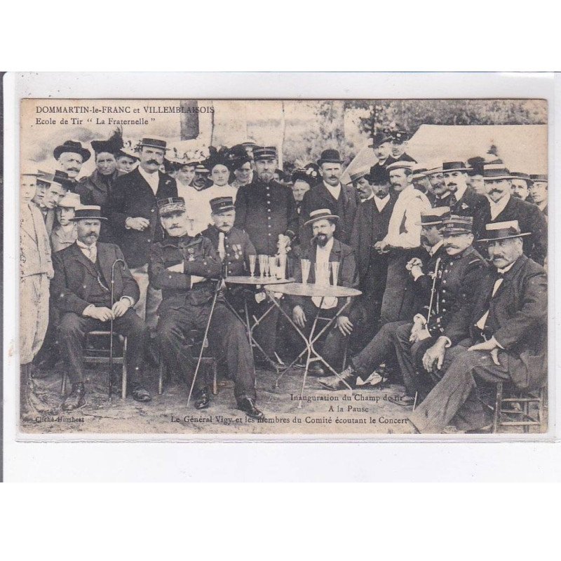 DOMMARTIN-le-FRANC et VILLEMBLAISOIS: école de tir "la fraternelle" inauguration du champ de tire - état