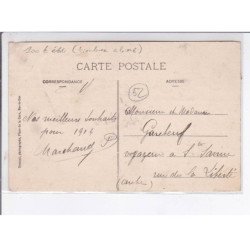 CHAMOUILLEY: inauguration du monument étienne 28 septembre 1913 timbre abimé - état