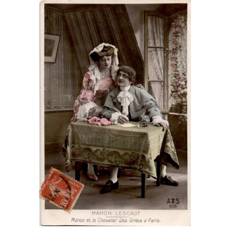 COMPOSITEUR: Jules Massenet, Manon Lescaut et le chevalier des Grieux à Paris - très bon état