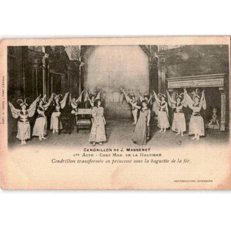 COMPOSITEUR: Jules Massenet, cendrillon 1er acte chez Mme de la Haltiere - état