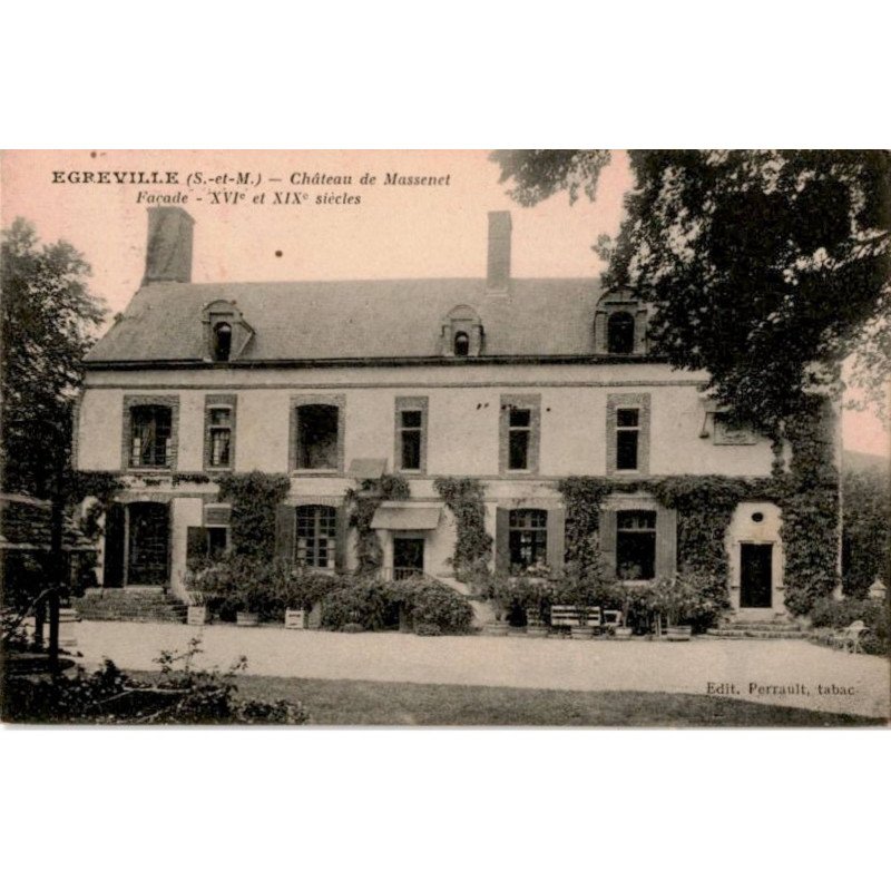 COMPOSITEUR: Jules Massenet egreville château de massenet façade XVIe et XIXe siècles - très bon état