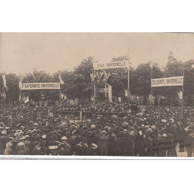 ANGERS: Carte-Photo - manisfestations du 21 mai 1905 - Très bon état