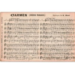 COMPOSITEUR: Carmen, célèbre habanera, musique de Bizet - très bon état