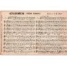 COMPOSITEUR: Carmen, célèbre habanera, musique de Bizet - très bon état