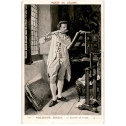 MUSIQUE: musée du louvre, meissonier Ernest le joueur de flute - très bon état
