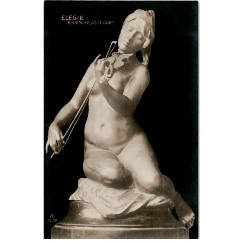 MUSIQUE: statue, elegie E. Kliemlen, stuttgart - très bon état