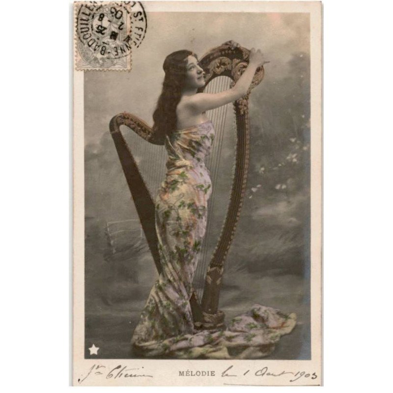 MUSIQUE: mélodie, harpe - très bon état