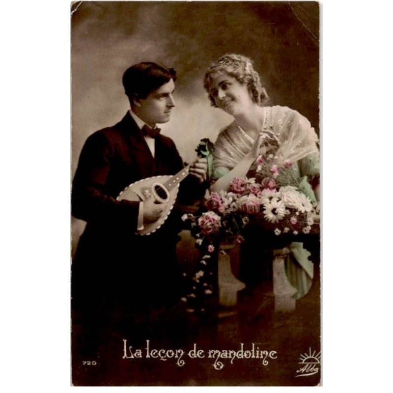 MUSIQUE: la leçon de mandoline - très bon état