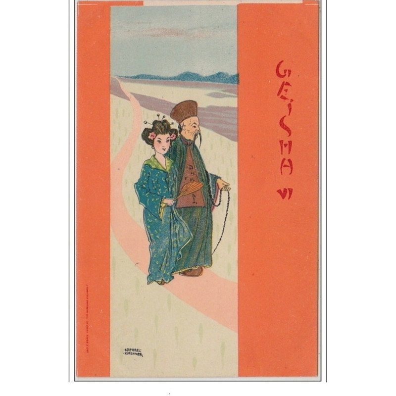 KIRCHNER Raphaël : "Geisha" en 1900 - très bon état