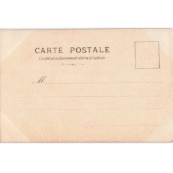 MUSIQUE: femme jouant de deux flutes - très bon état