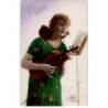 MUSIQUE: femme et violon - très bon état