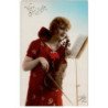 MUSIQUE: femme et violon - très bon état