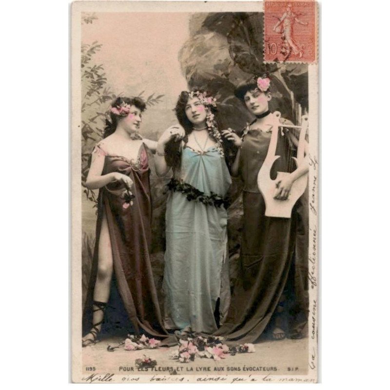 MUSIQUE: pour les fleurs et la lyre aux sons évocateurs - très bon état