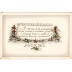 MUSIQUE: joyeux noël, il est né le divin enfant - très bon état