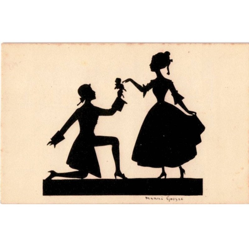 MUSIQUE: manni grosze, homme offre fleur à femme - très bon état
