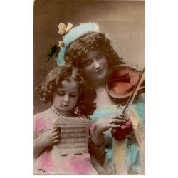 MUSIQUE: enfants, violon, partition - bon état