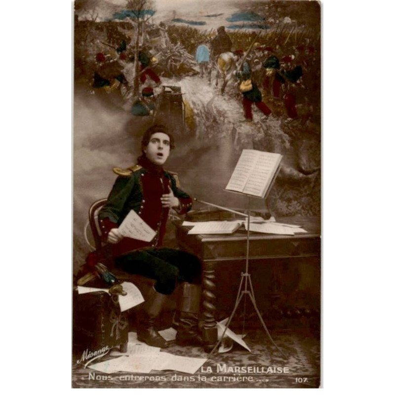 MUSIQUE: la marseillaise, nous entrerons dans la carrière - très bon état